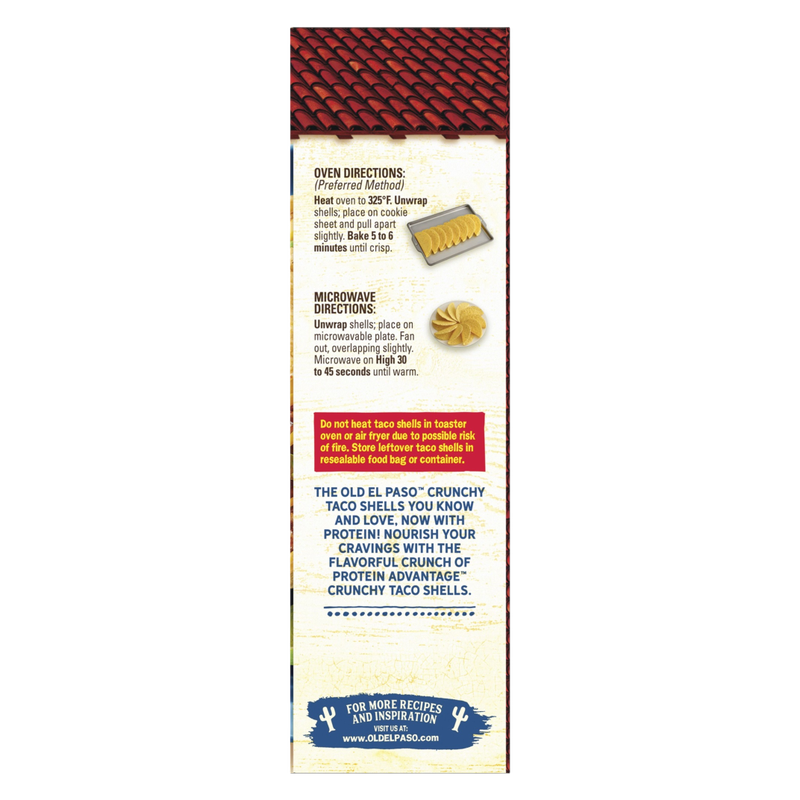Conchas para tacos Old El Paso Protein Advantage, paquete de 10