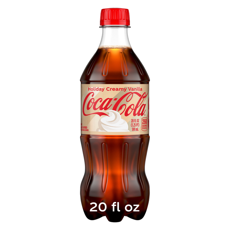 Coca-Cola Holiday Creamy Vanilla 20oz Btl