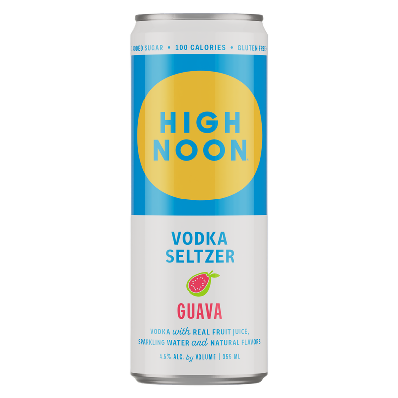 High Noon Guava Vodka Seltzer 4pk 12oz Cans