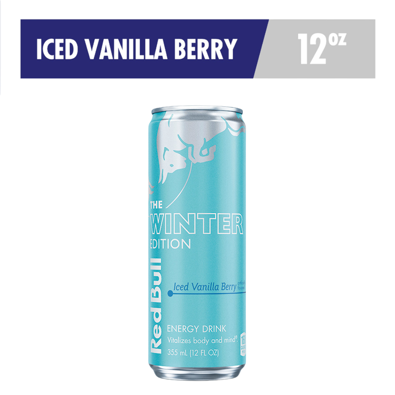 Red Bull Winter Edition Iced Vanilla Berry Energy Drink 12oz Can