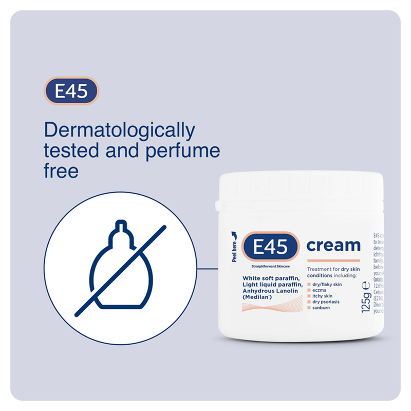 E45 Dermatological Cream, 125g