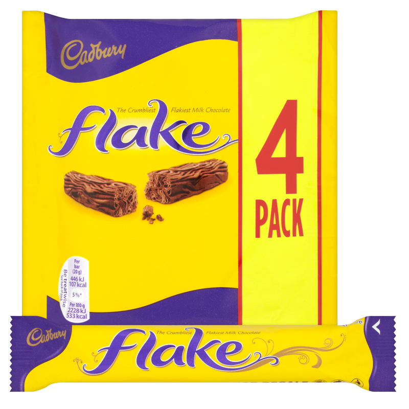 Cadbury Flake, 4 x 20g