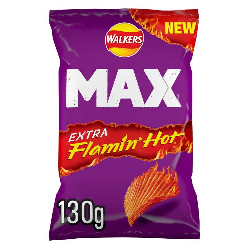 Walkers Max Extra Flamin' Hot, 130g