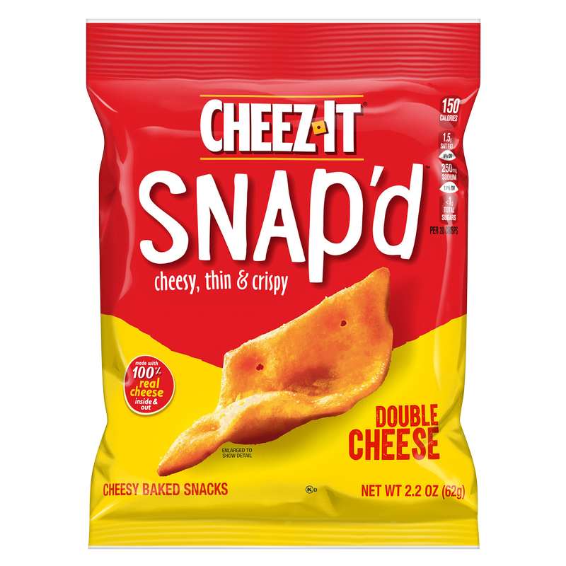 Cheez-It Snap'd Cheesy Baked Snacks Double Cheese 2.2oz