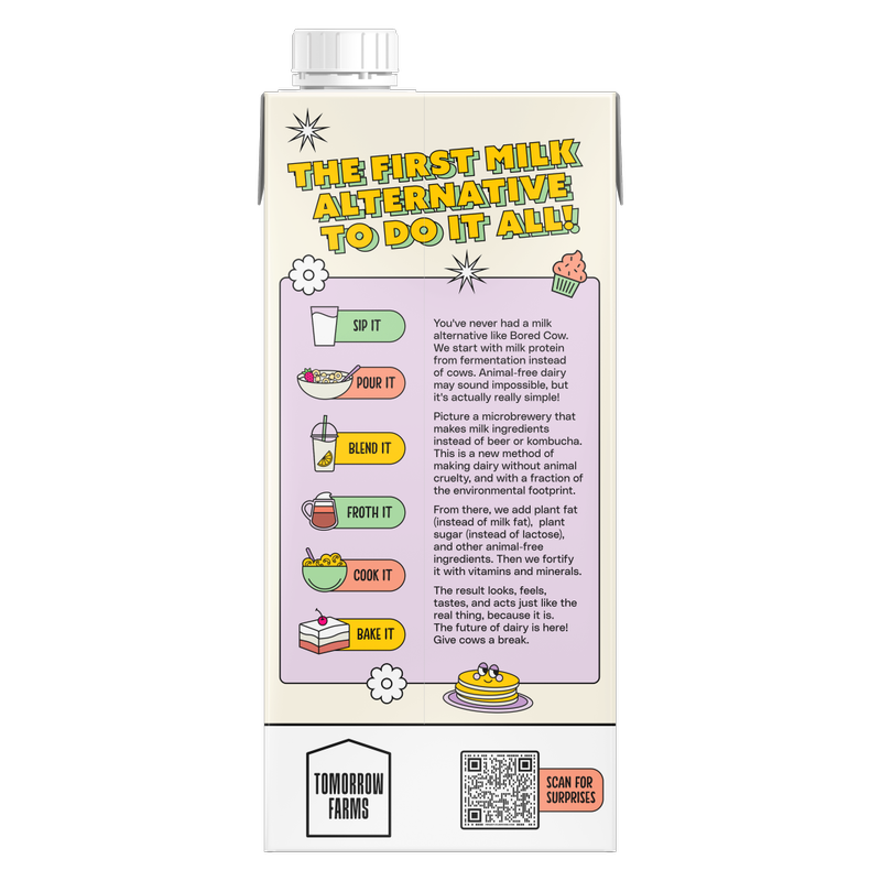 Bored Cow Animal-free Dairy Milk Original 32 oz carton