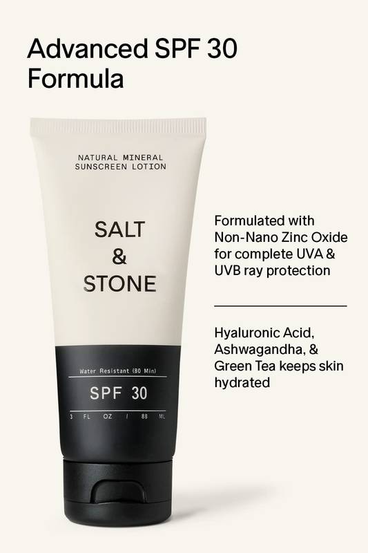Salt & Stone Natural Mineral Sunscreen Lotion SPF 30 3oz