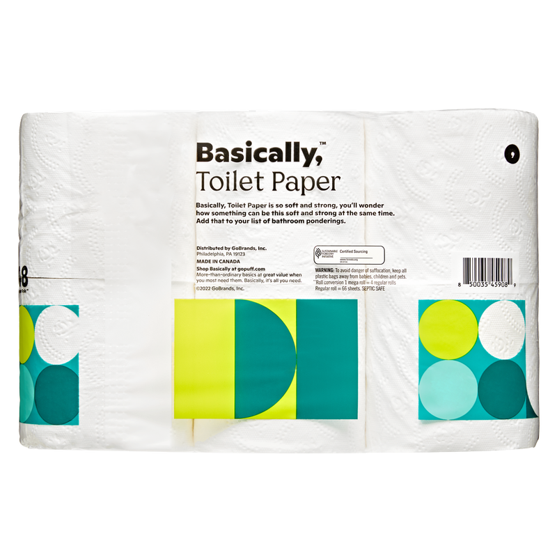 Basically, 24ct Large Roll Soft Toilet Paper