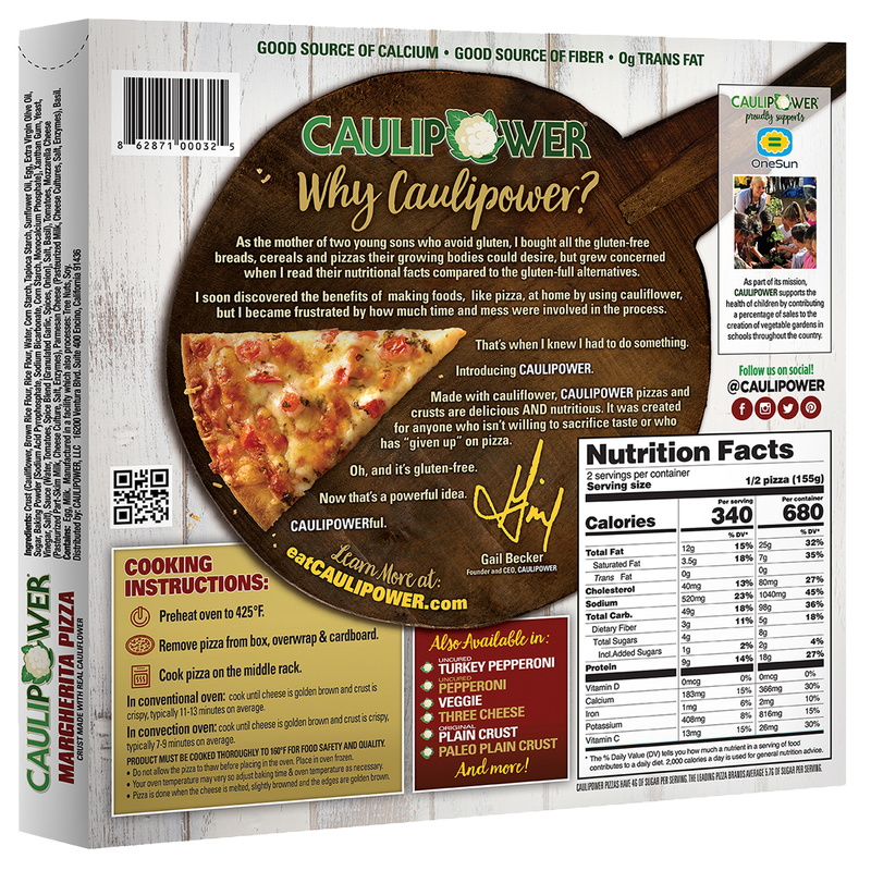 CAULIPOWER Margherita Stone-fired Cauliflower Crust Pizza 11.5in 10.9oz