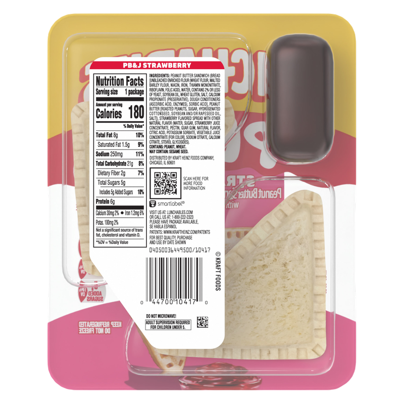 Lunchables PB&J Peanut Butter Sandwich & Strawberry Dip - 2.27oz