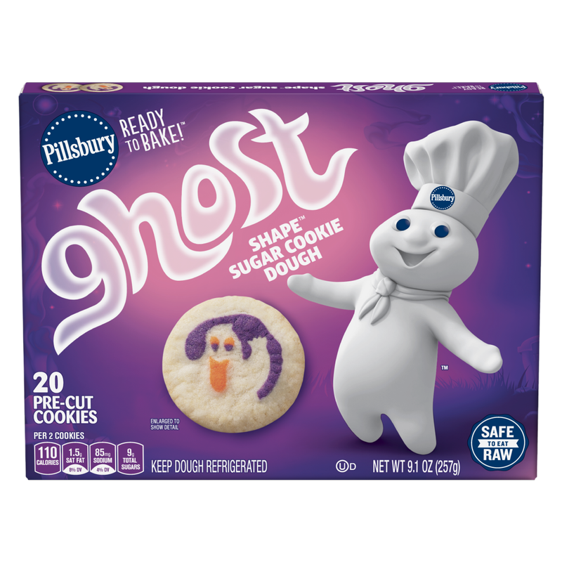 Pillsbury Ready to Bake! Ghost Sugar Cookie Dough - 20ct/9.1oz