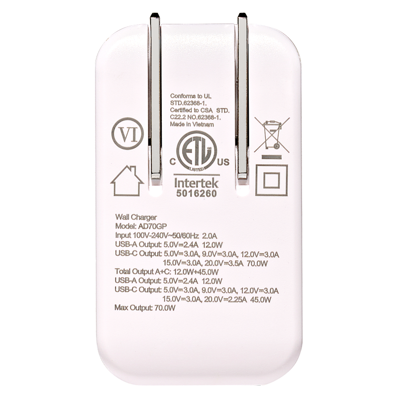 Basically 70W Two-Port Wall Charger