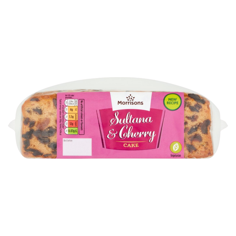 Morrisons Sultana & Cherry Slab Cake, 1pcs