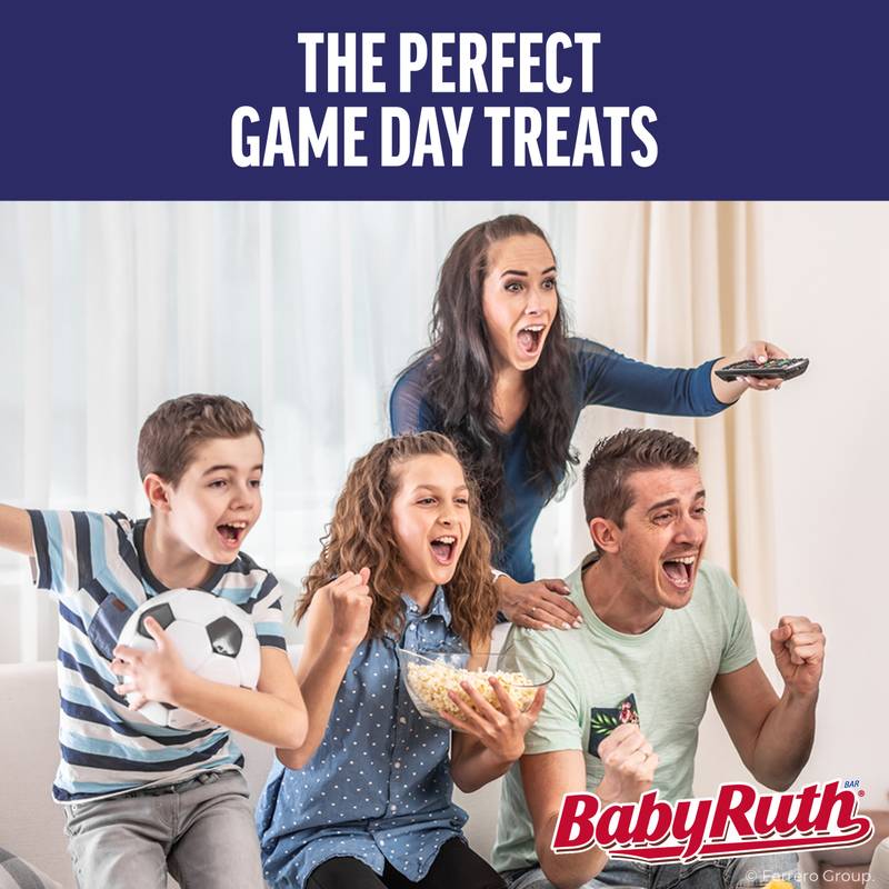 Baby Ruth Chocolatey, Peanut, Caramel, Nougat, Share Size Candy Bars, Share Pack, 3.3 oz
