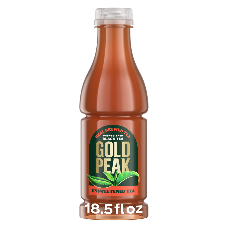 Gold Peak Unsweetened Black Tea Bottle, 18.5 fl oz
