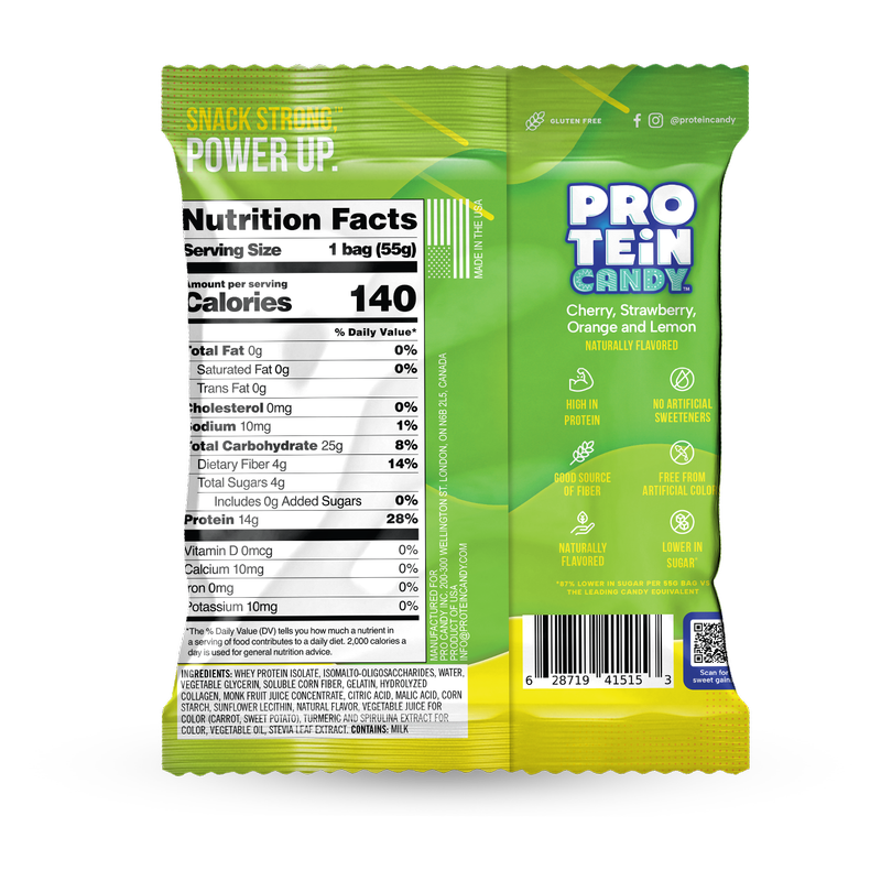 Protein Candy Classic Fruit Sour, 1.9oz