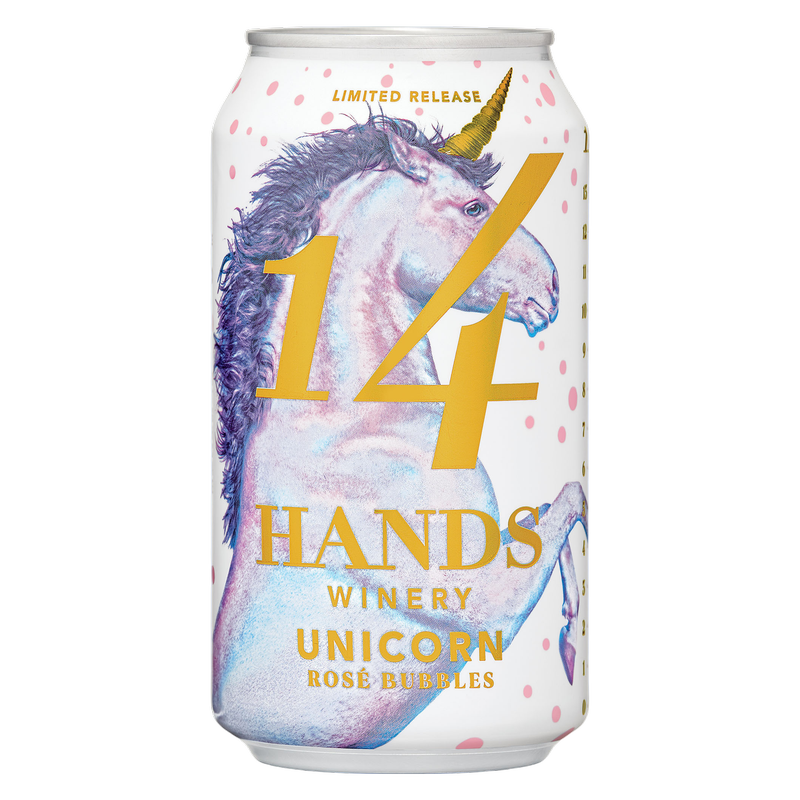 14 Hands Rose Bubbles Unicorn Can 355ml