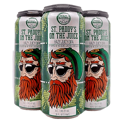 Wild Barrel Brewing St. Paddy's On The Juice Double IPA 4pk 16oz Can