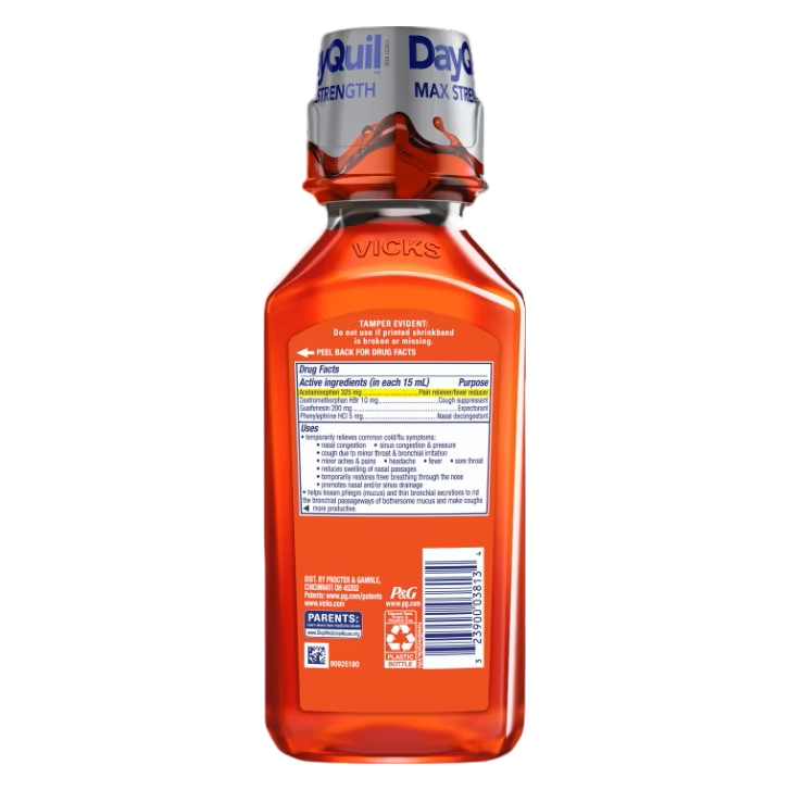 Vicks DayQuil SEVERE Cold & Flu, Over-the-Counter Medicine, 12 Oz