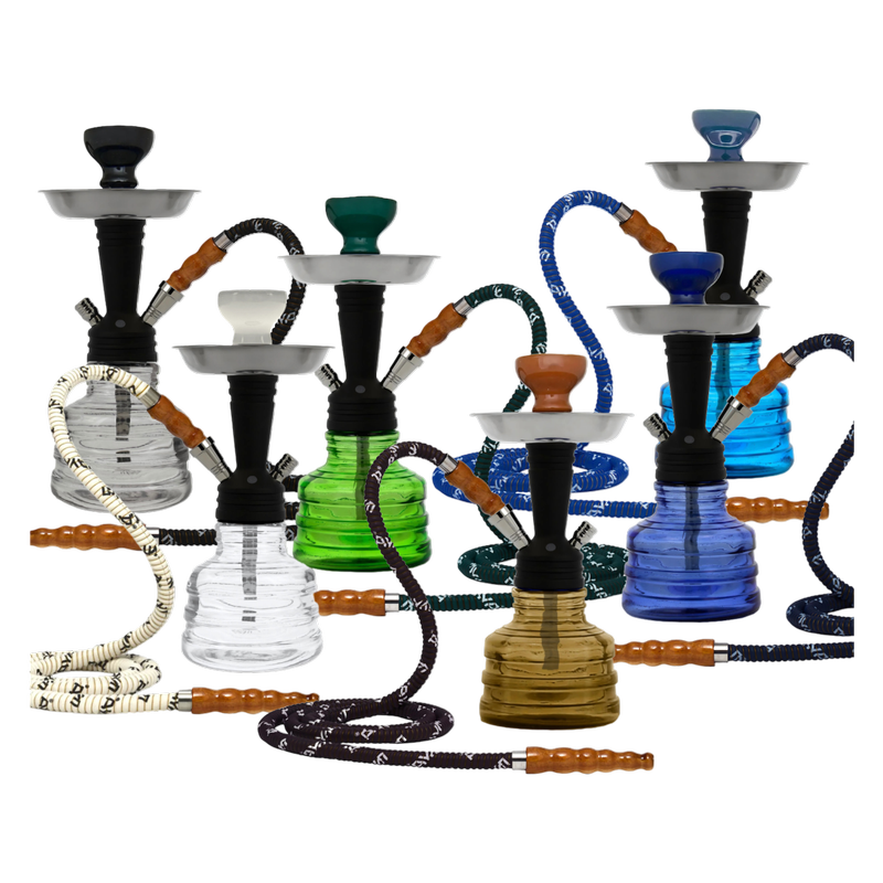 Mya Saray PIA Black Stem Hookah-Colors may Vary