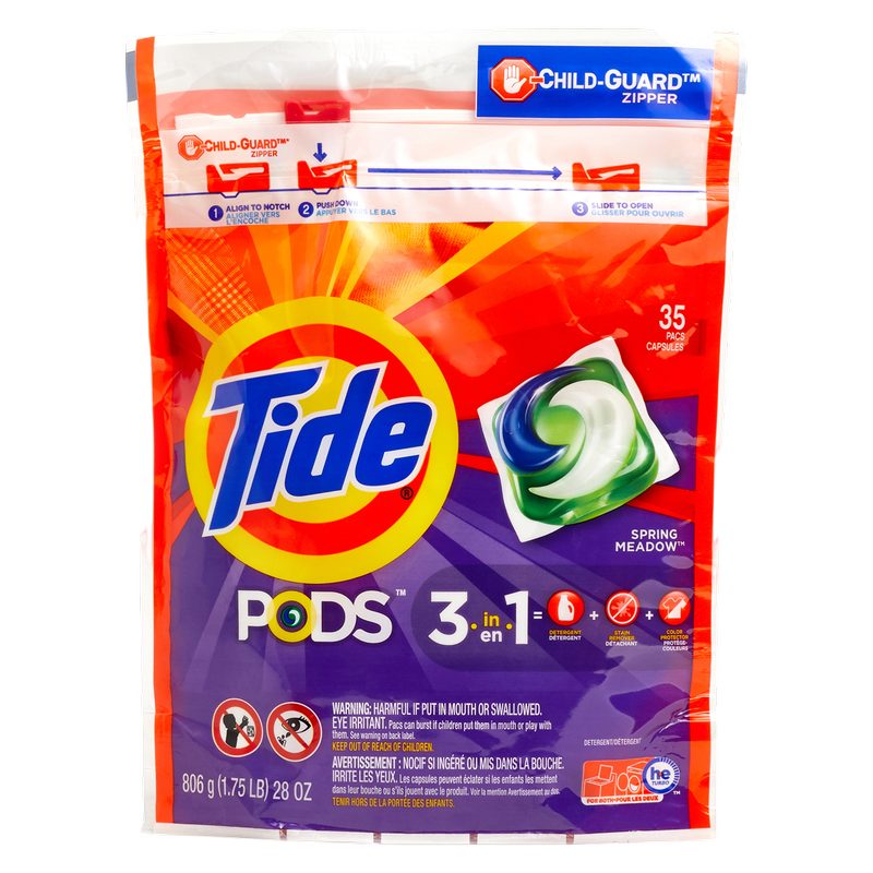 Tide Pods Spring Meadow Liquid Laundry Detergent Pacs 35ct