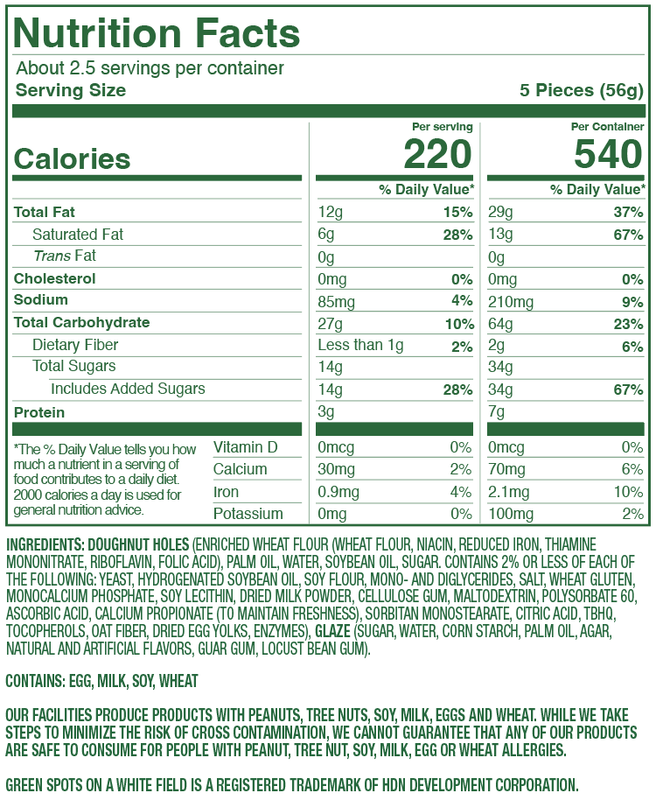 Krispy Kreme Original Glazed Doughnut Dots - 12ct