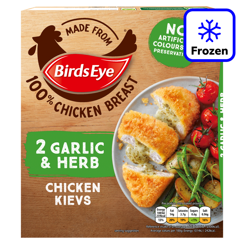 Birds Eye Garlic & Herb Chicken Kievs, 2 x 102g