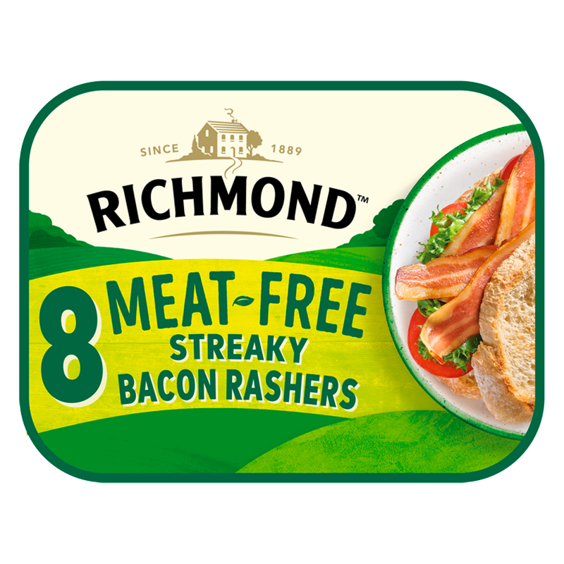 Richmond 8 Meat-Free Streaky Bacon Rashers, 120g