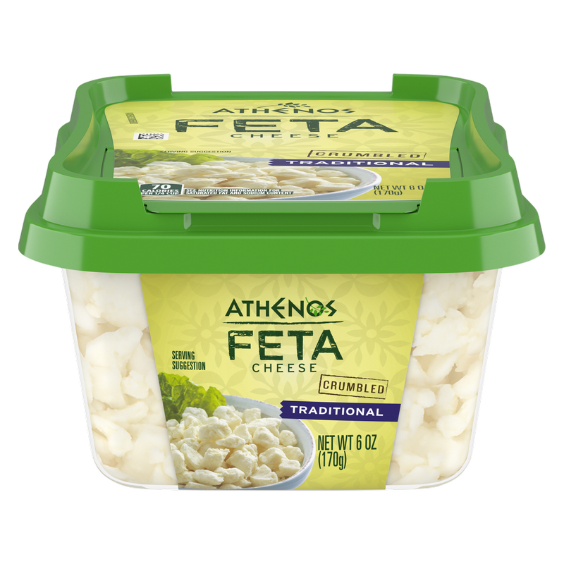 Athenos Traditional Crumbled Feta Cheese - 6oz