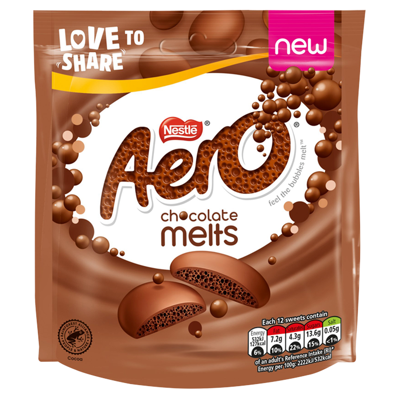 Aero Melts Milk Chocolate, 92g