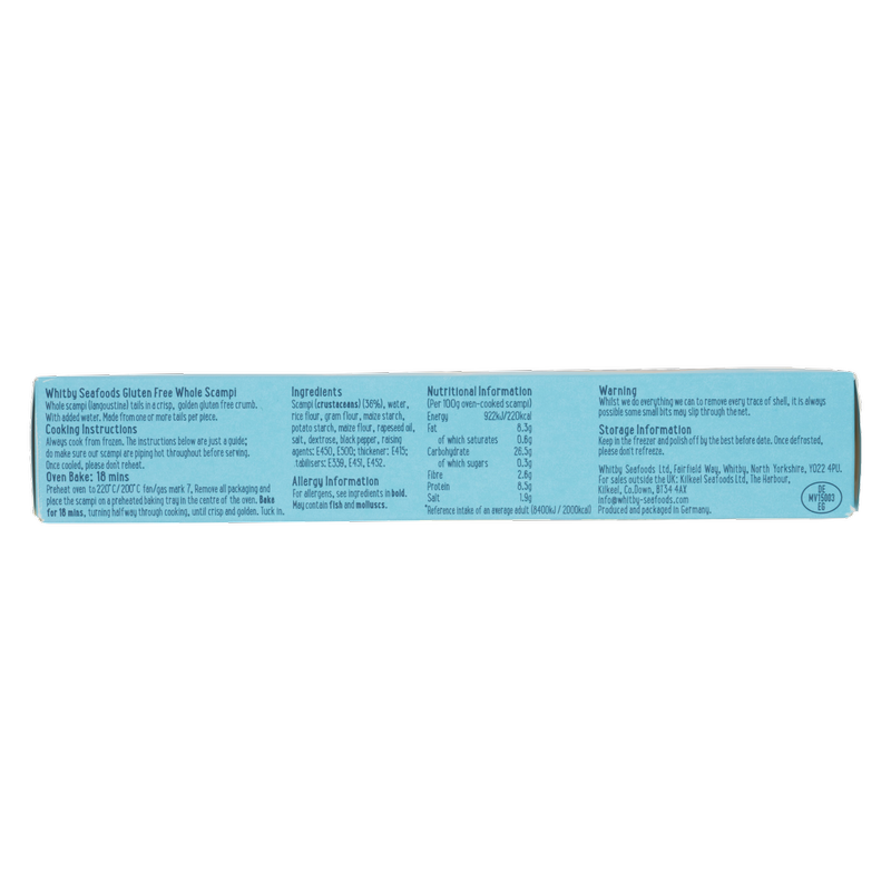Whitby Seafoods Gluten Free Scampi, 200g