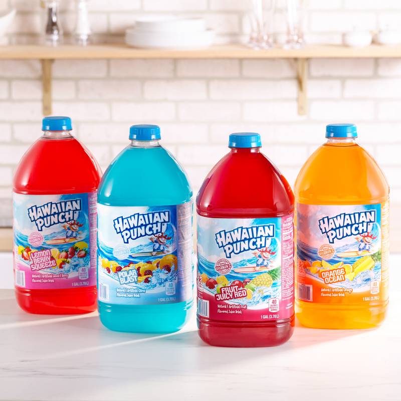 Hawaiian Punch Green Berry Rush Juice Drink, 1 gal bottle