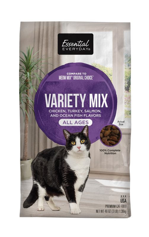 Essential Everyday Variety Mix Cat Food 3lb