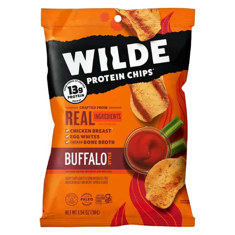 WILDE Buffalo Protein Chips, 1.34oz