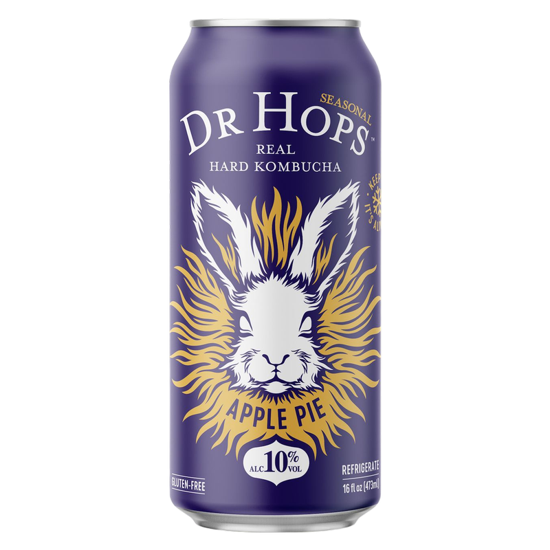 Dr Hops Kombucha Beer Seasonal - Apple Pie Single 16oz Can
