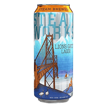 Steamworks Brewery Lions Gate Lager Single 16oz Can