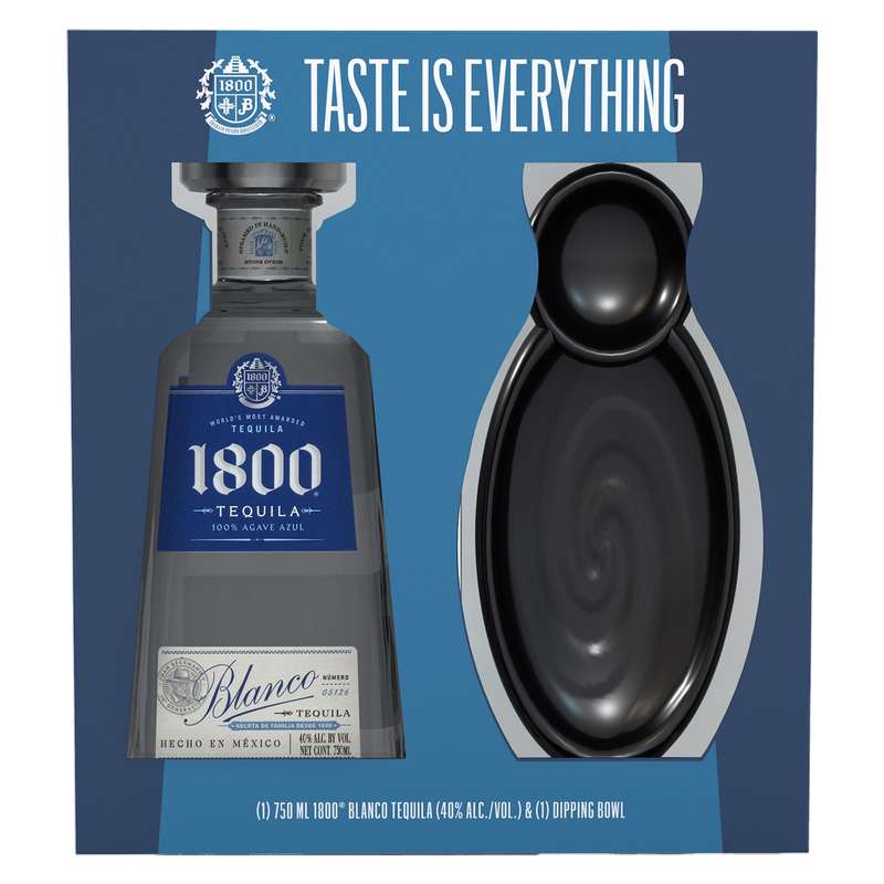 1800 Tequila Blanco with Taco Holder 750ml (80 Proof)