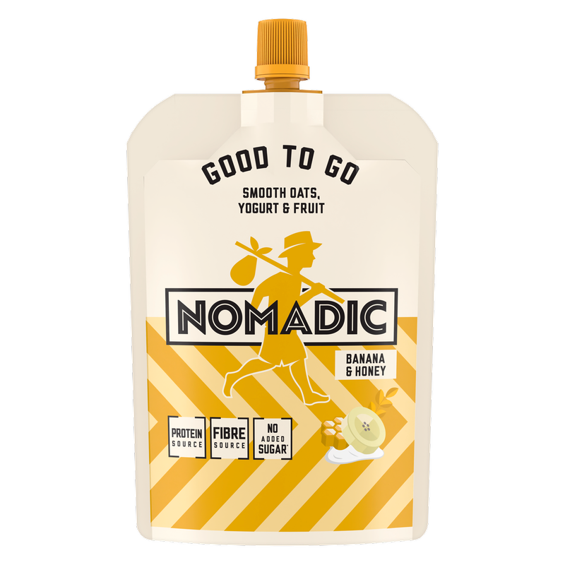 Nomadic Good to Go Smooth Oats, Yogurt & Fruit Banana & Honey, 150g