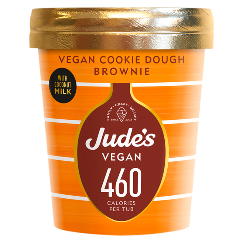 Jude's Vegan Lower Calorie Cookie Dough Brownie, 460ml