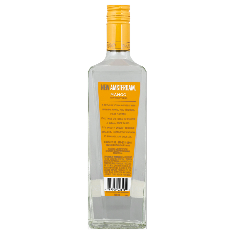 New Amsterdam Mango Vodka 750ml (70 Proof)