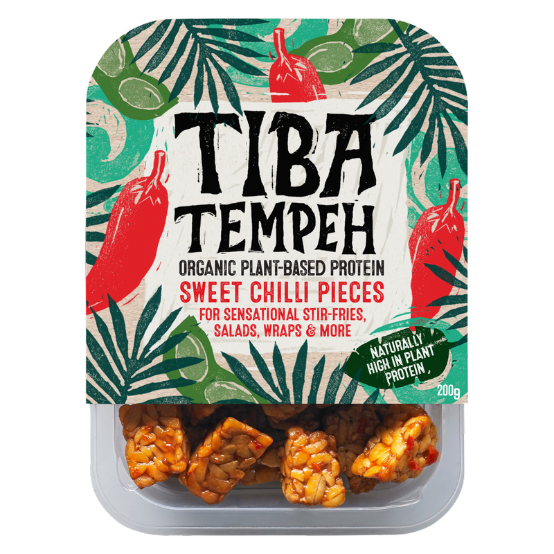 Tiba Tempeh Sweet Chilli Pieces, 200g
