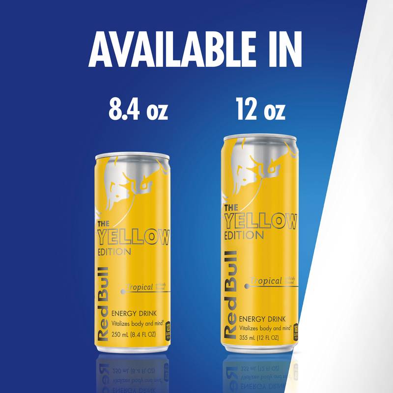 Red Bull Energy Drink The Yellow Edition Tropical 24pk 12oz Can