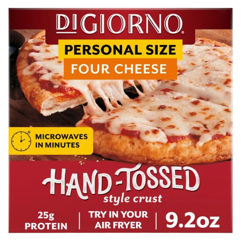 DiGiorno Frozen Hand Tossed Four Cheese Personal Pizza, 9.2oz