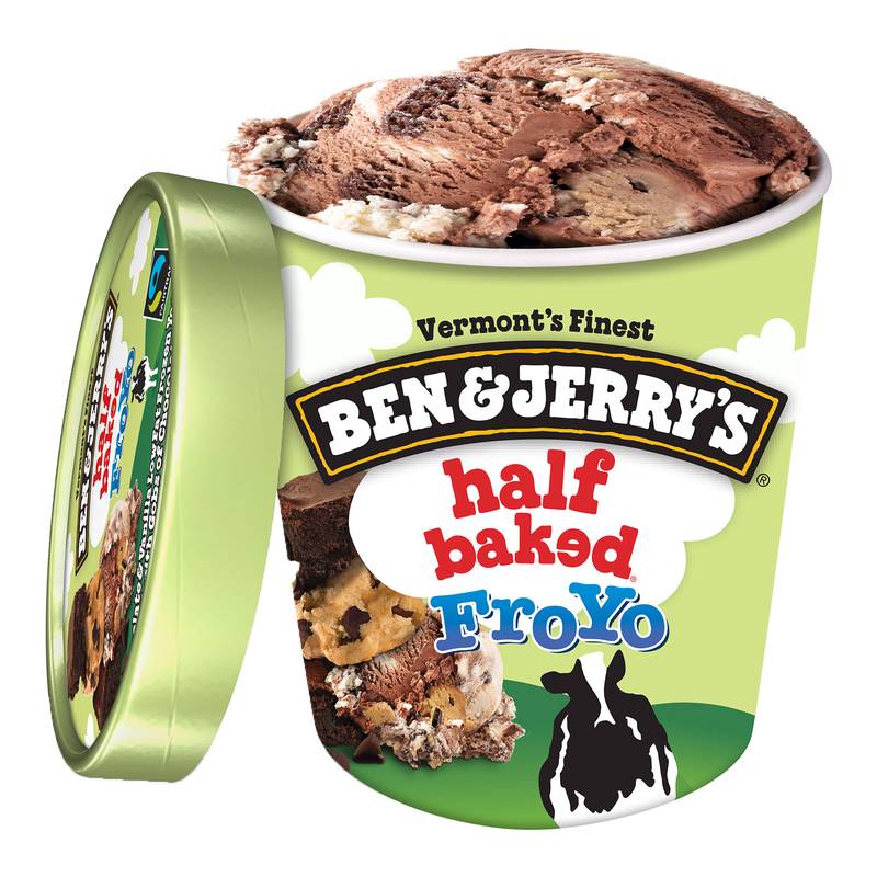 Ben & Jerry's Half Baked Fro-Yo Frozen Yogurt 16oz