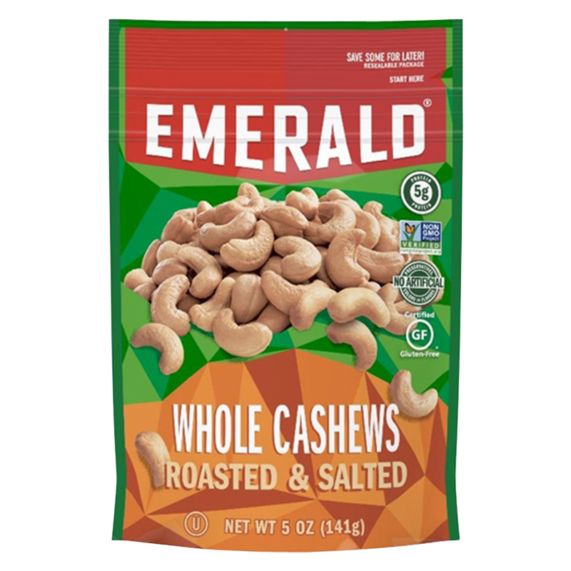 Emerald Cashews Whole Roasted & Salted 5oz