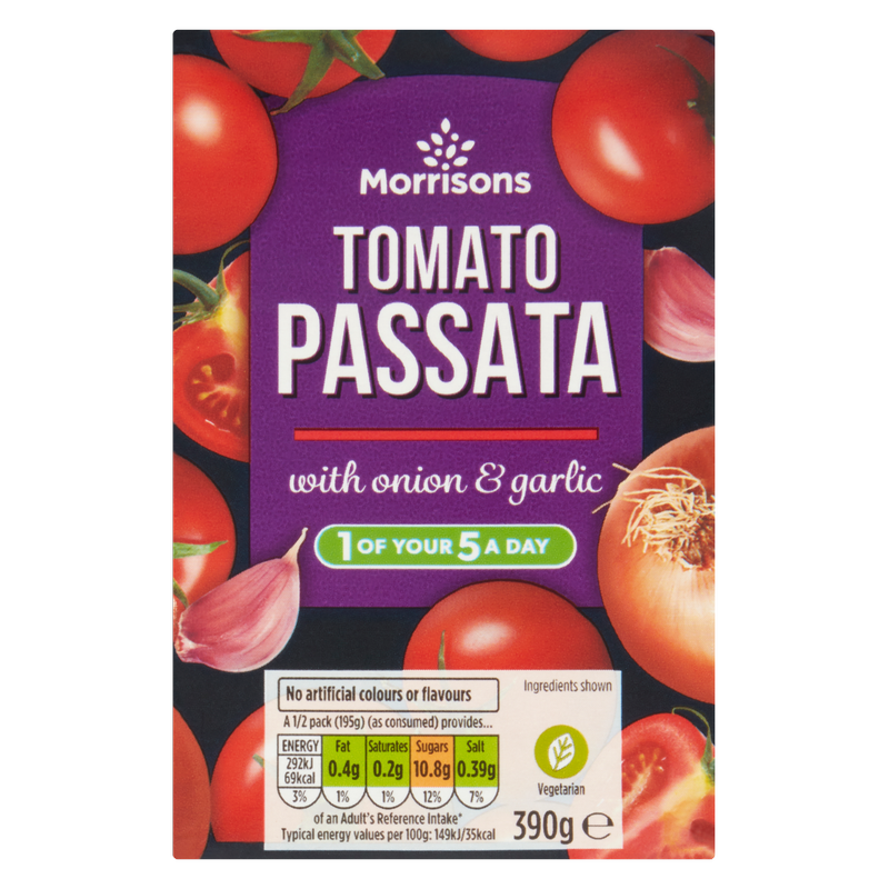 Morrisons Passata With Onion & Garlic, 390g
