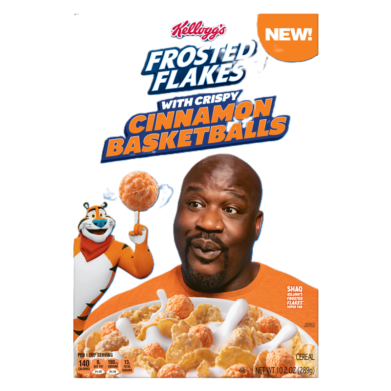 Kelloggs Shaq Cinnamon Basketballs Cereal, 10.2oz