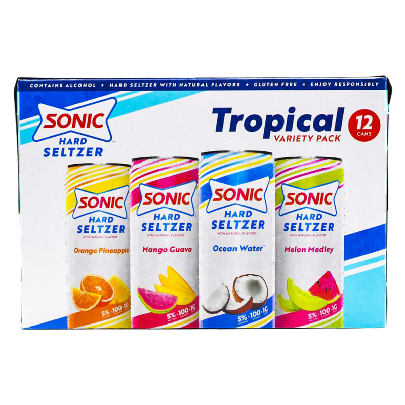Sonic Tropical Mix Hard Seltzer 12pk 12oz Can 5.0% ABV