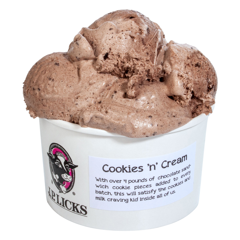 J.P. Licks Cookies & Cream Ice Cream Pint 16oz