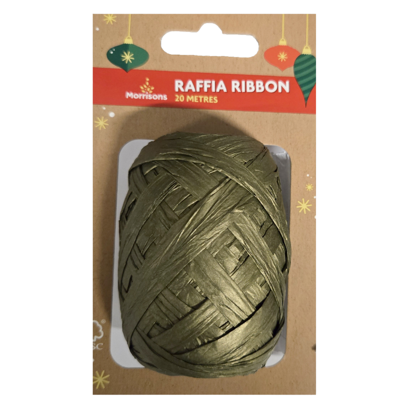 Morrisons Gold Raffia, 1pcs