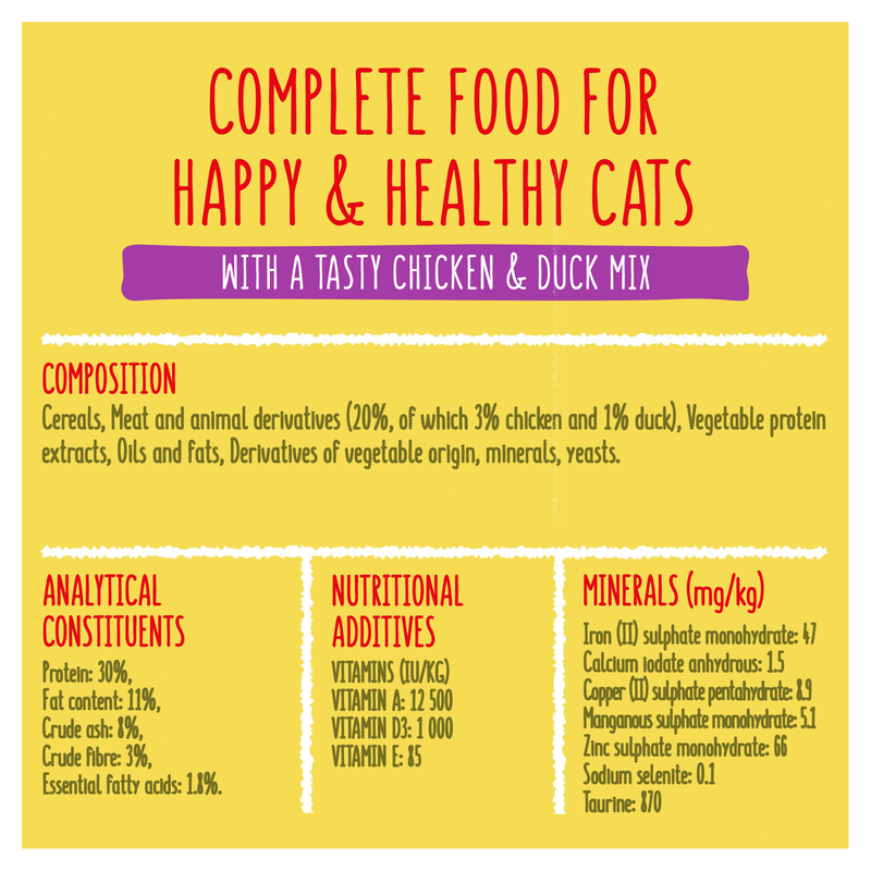 Go-Cat Adult Chicken & Duck Dry Cat Food, 750g